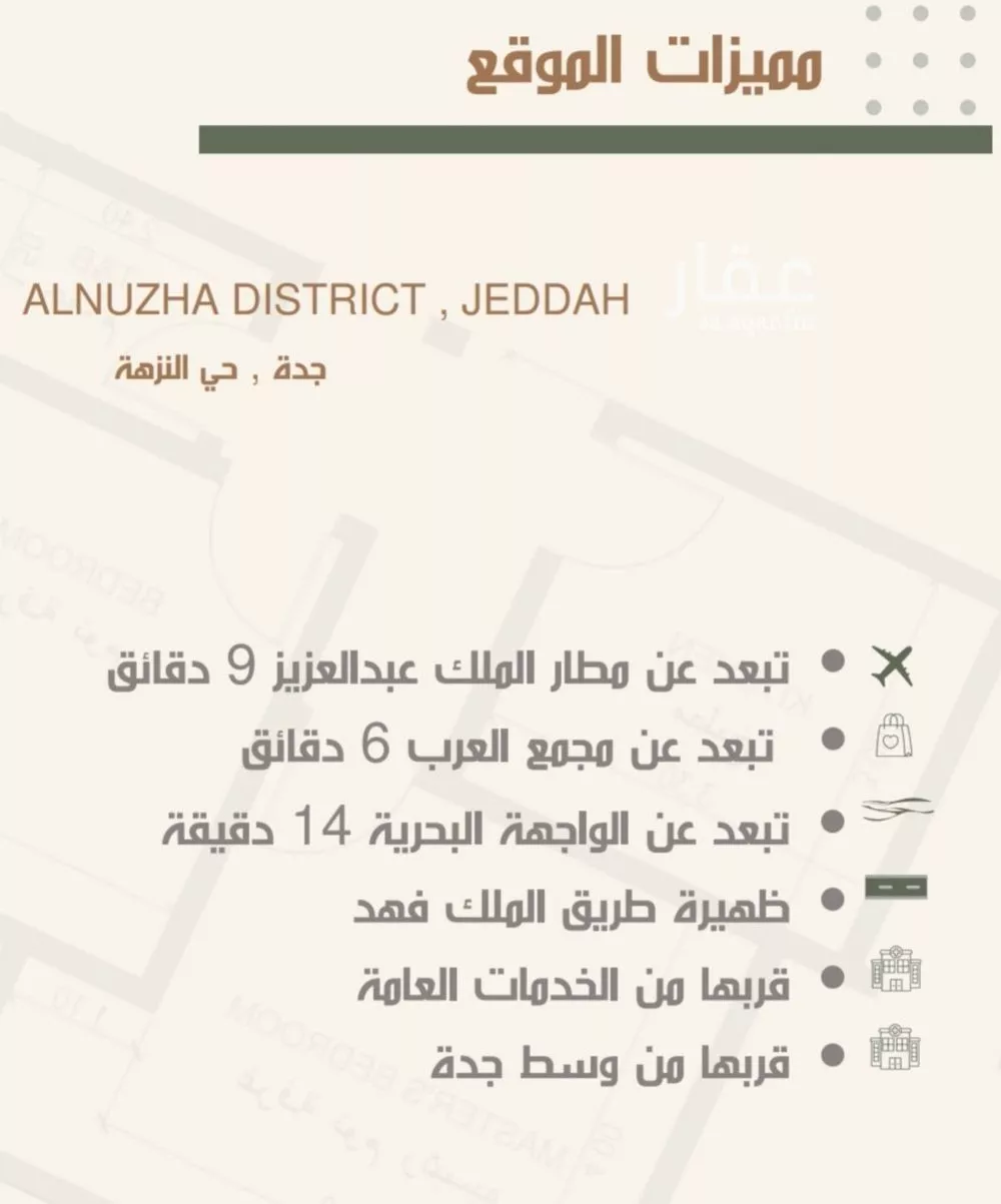 شقة 3 غرف في النزهة 2