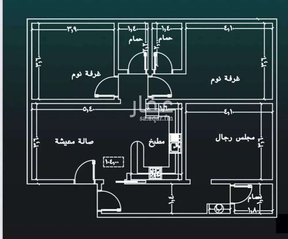 شقة 3 غرف في النزهة 1