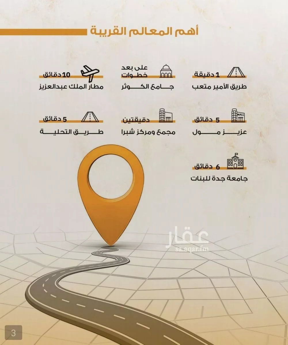 شقة 3 غرف في الصفا 3