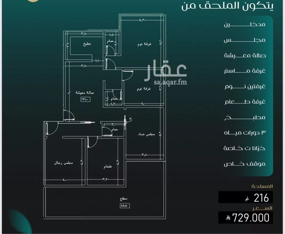5 bedroom apartment in Al Nuzhah 2