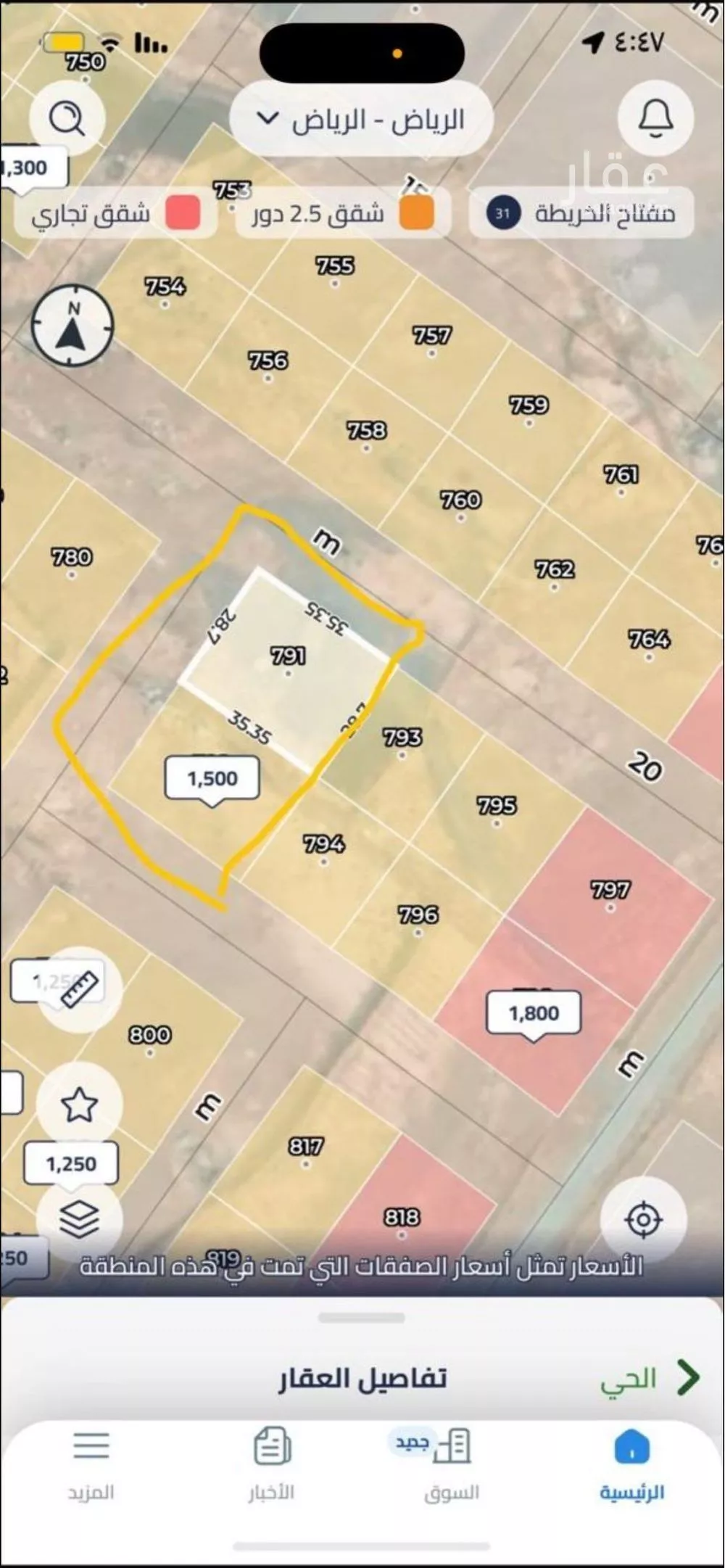 900 sqm land in Dirab 2