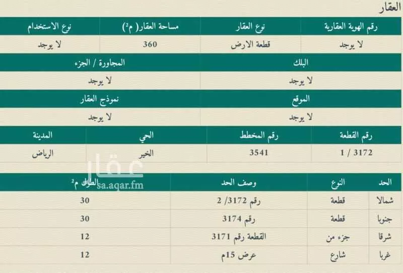 أرض 360 م² في بنبان 4