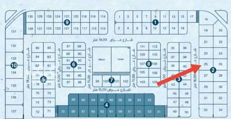 أرض 390 م² في اللؤلؤ