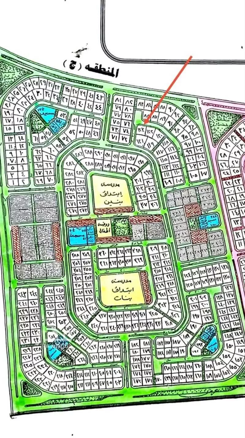 أرض 937 م² في المرجان