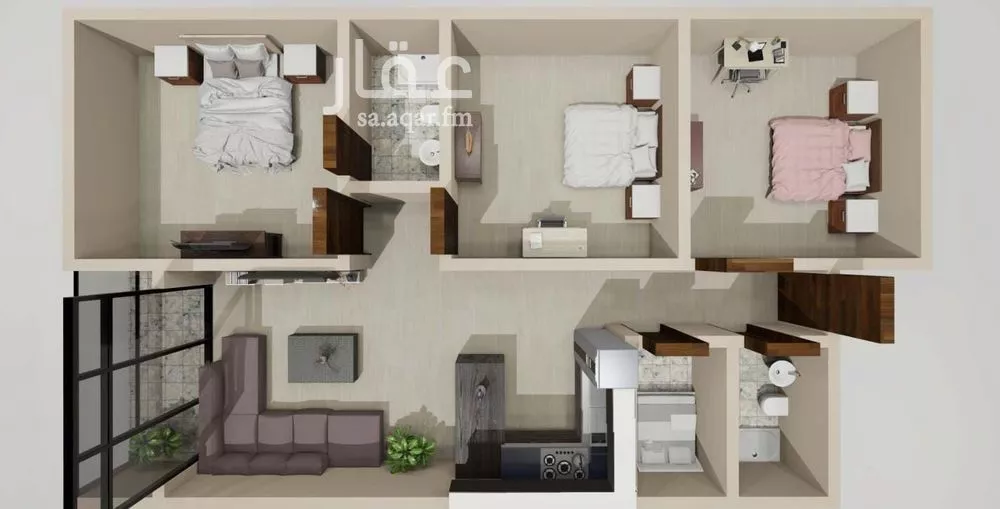 3 bedroom apartment in Al Jawharah