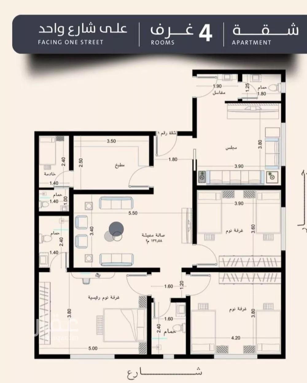 4 bedroom apartment in Al Safa 1