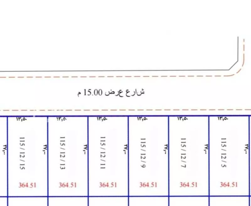 أرض 364 م² في النعيم 2