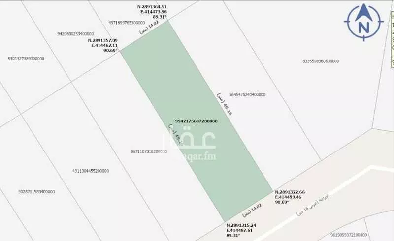685 sqm land in Al Amwaj 2