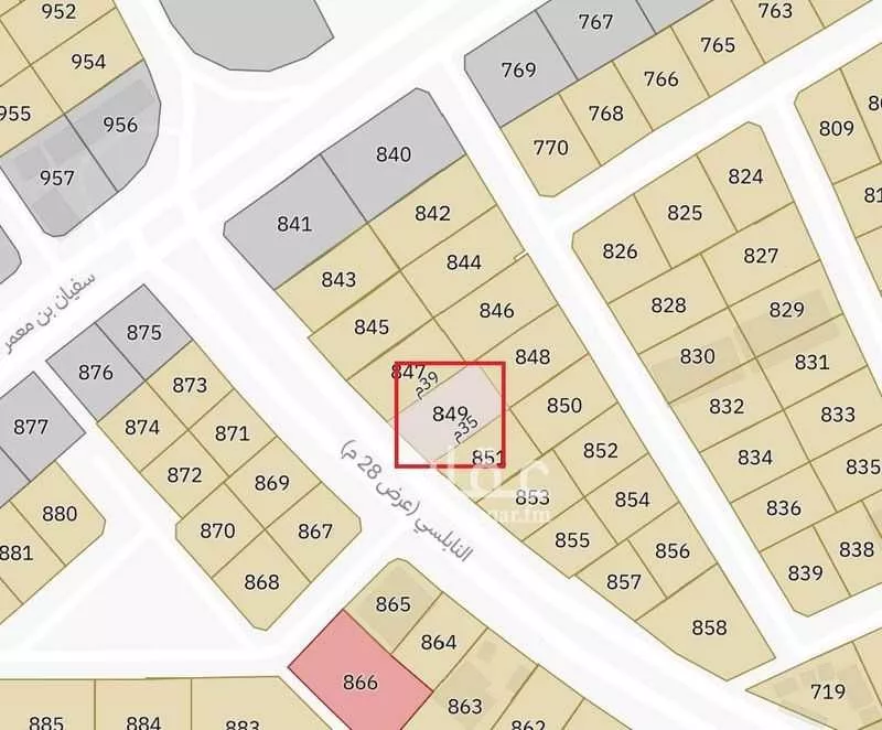 أرض 776 م² في العسيلة