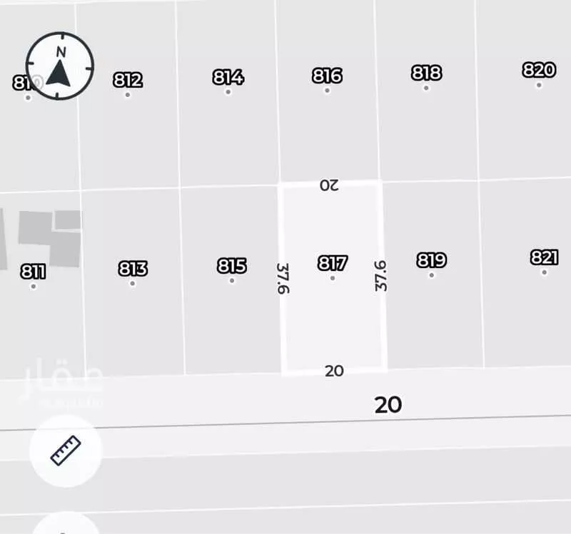 أرض 750 م² في الشرق 3