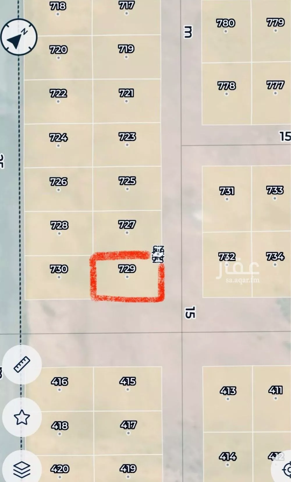 أرض 400 م² في عريض 2