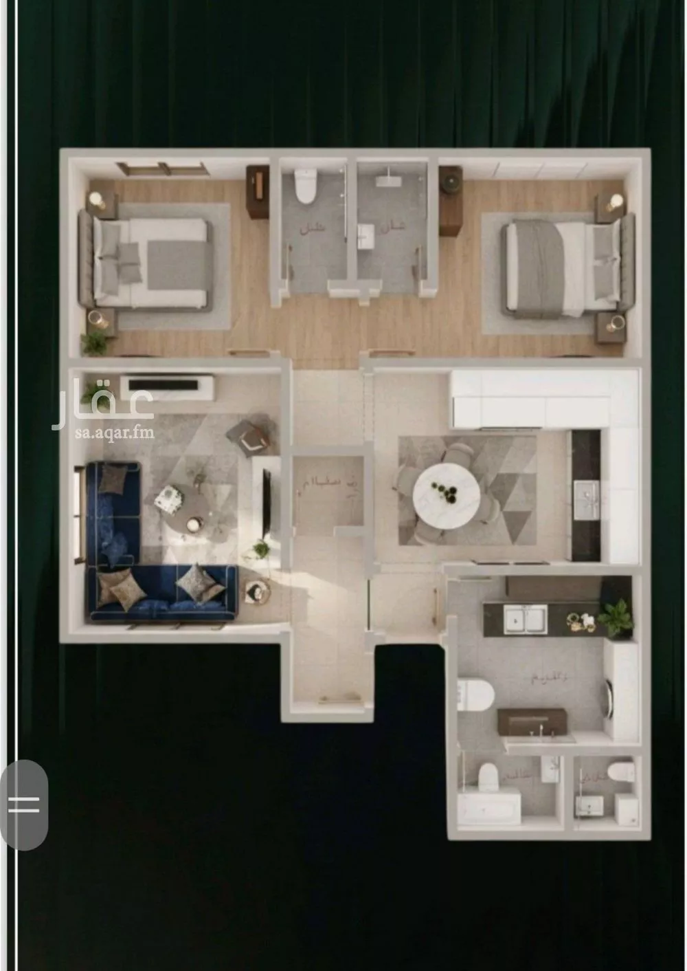 3 bedroom apartment in Al Nuzhah 2