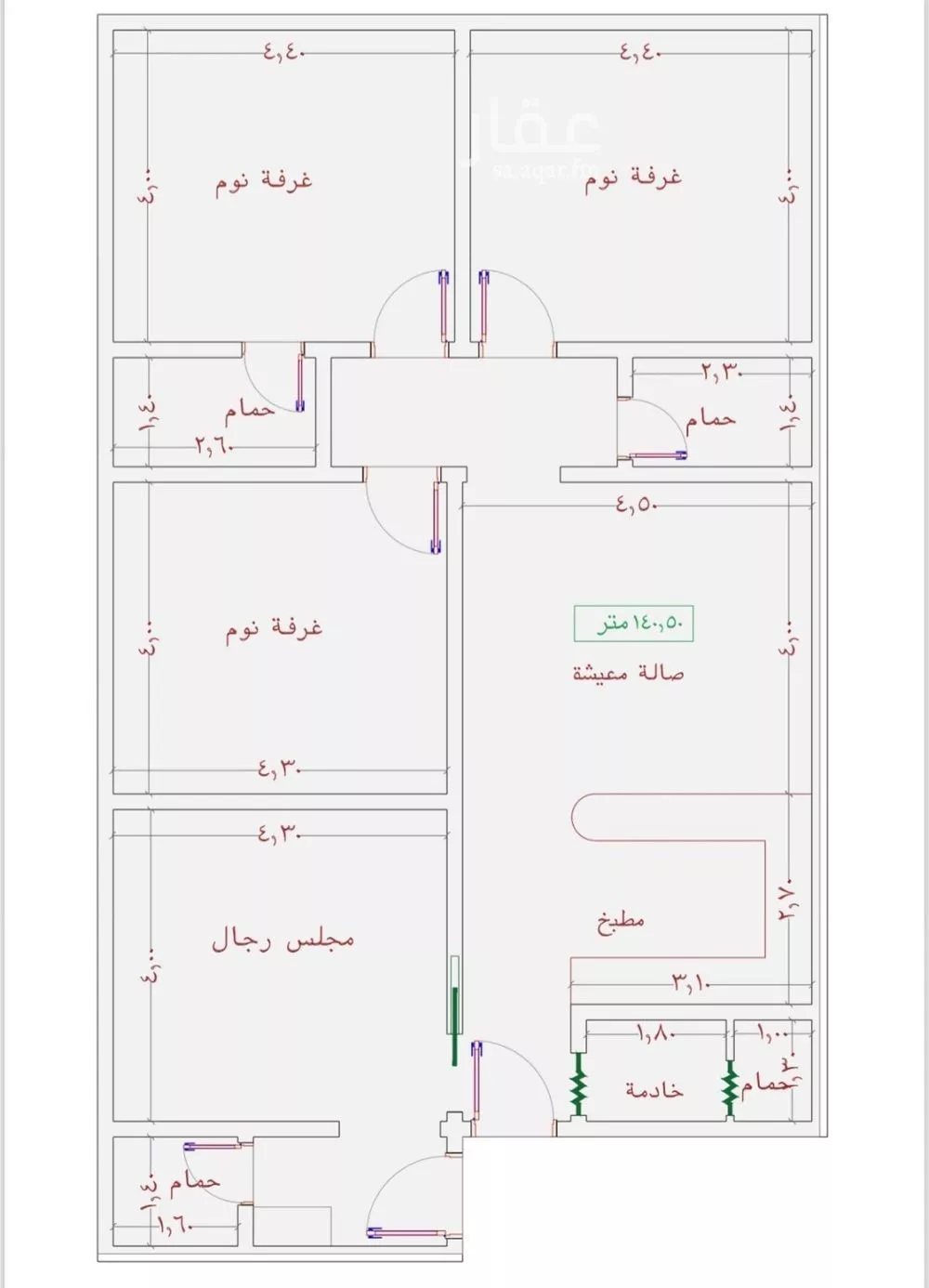 شقة 4 غرف في الثغر