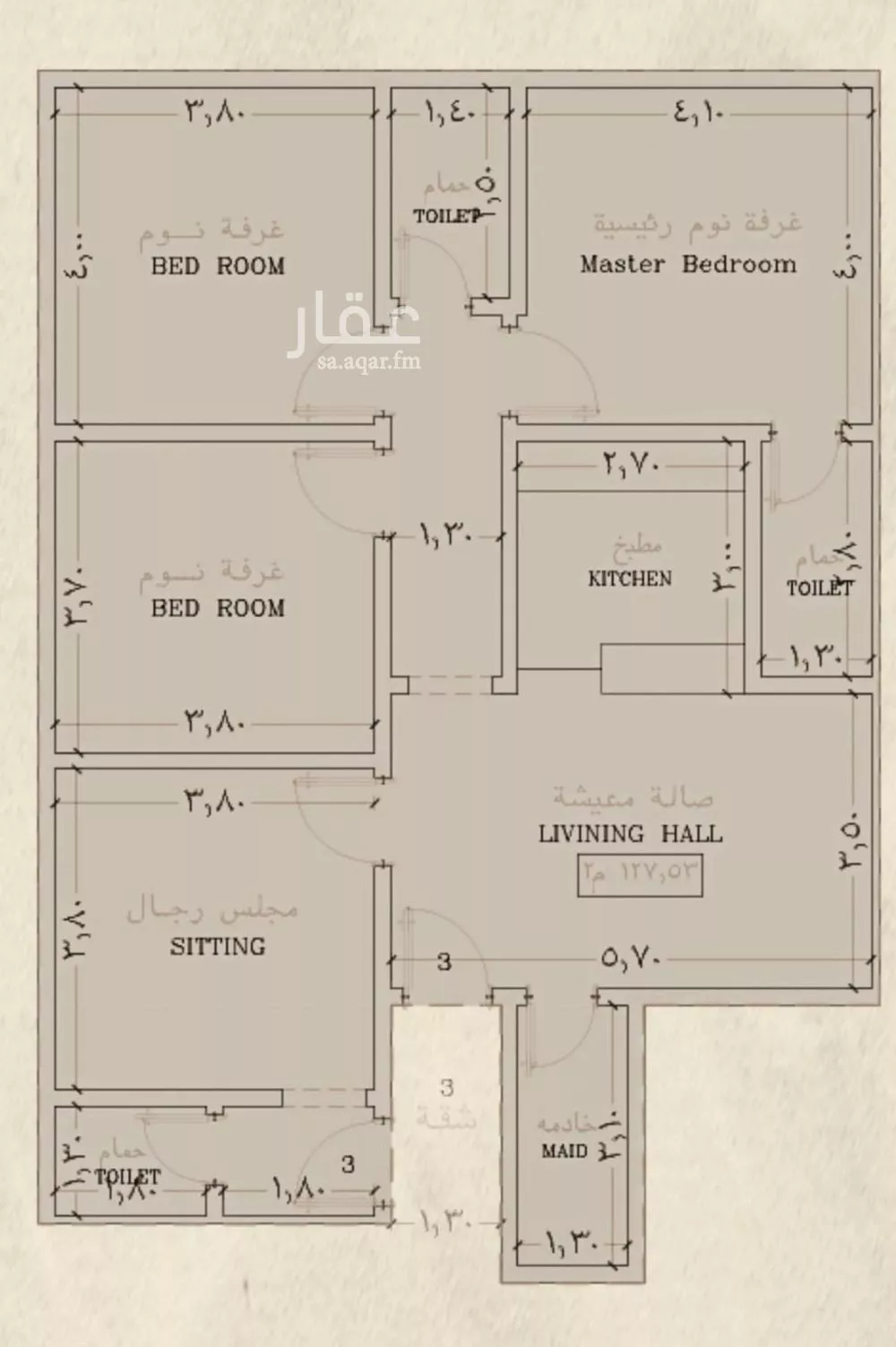 شقة 4 غرف في السلامة 2