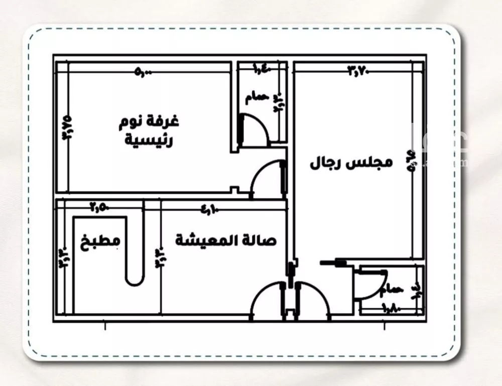 شقة 2 غرف في الثغر 4