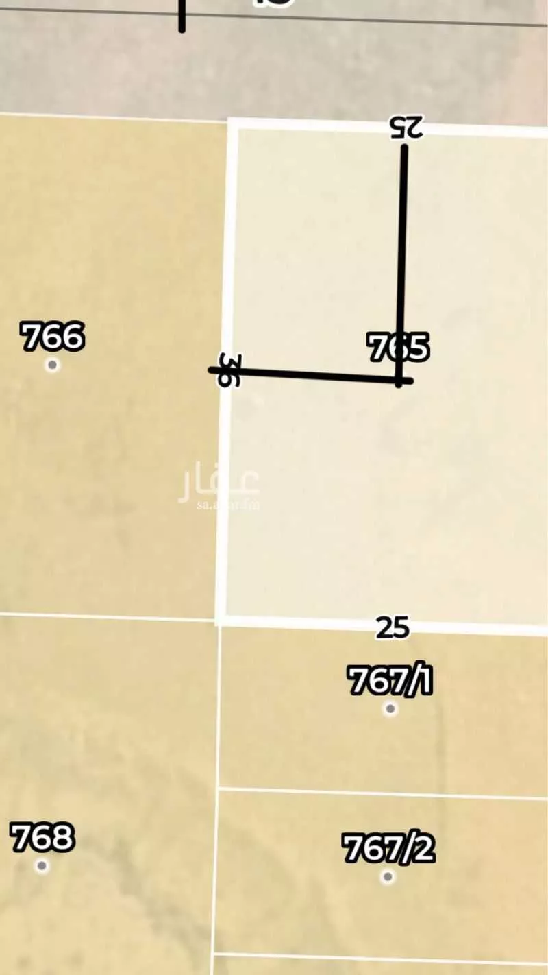 أرض 250 م² في عريض 3