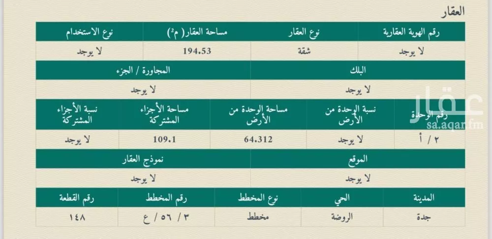 شقة 6 غرف في الروضة 4