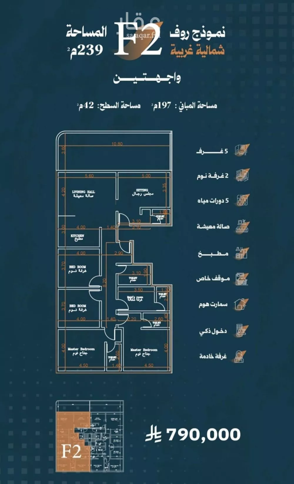 5 bedroom apartment in Al Rabwa 2