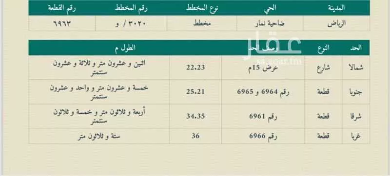 أرض 1042 م² في ضاحية نمار 4