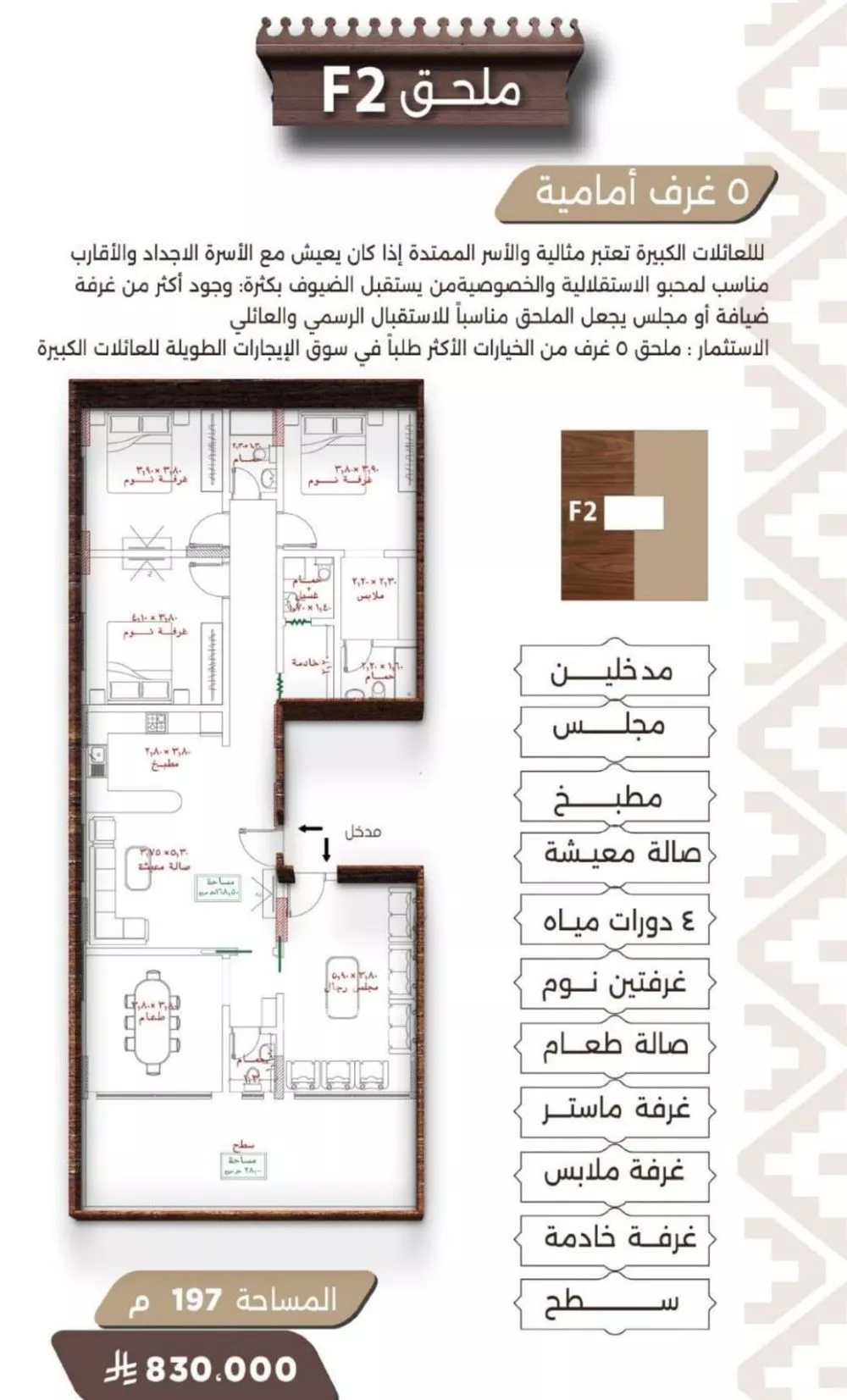 5 bedroom apartment in Al Naeem 3