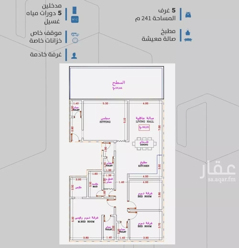 دور 5 غرف في الصفا 3