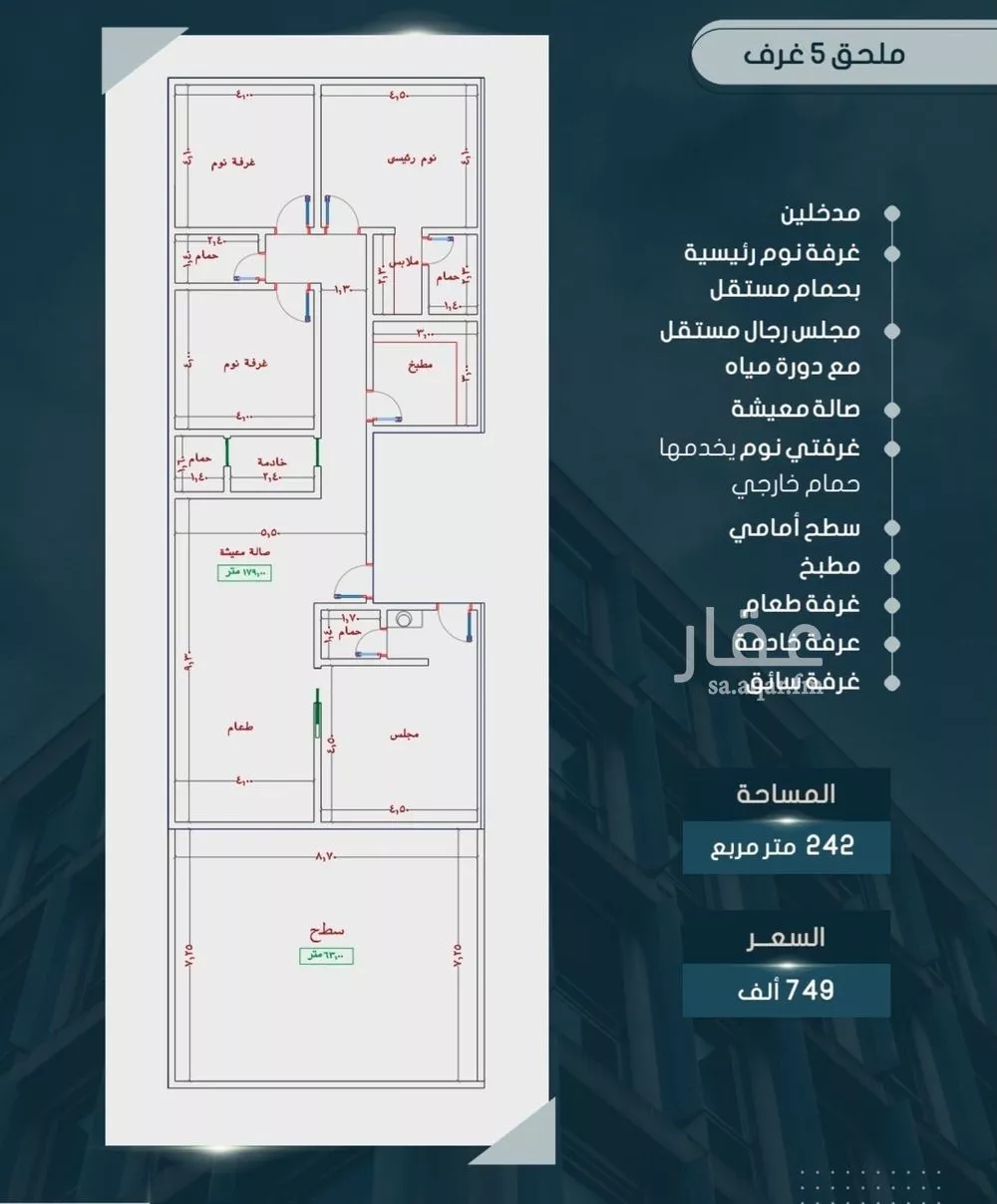 دور 5 غرف في الصوارى 2