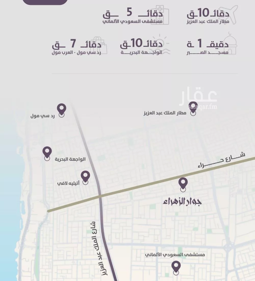 شقة 3 غرف في الزهراء 4