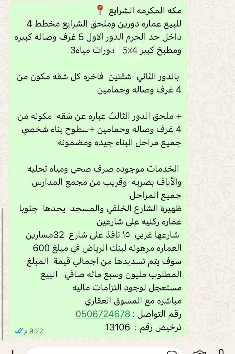 عمارة 400 م² في مدينة الملك عبدالعزيز الطبية 2