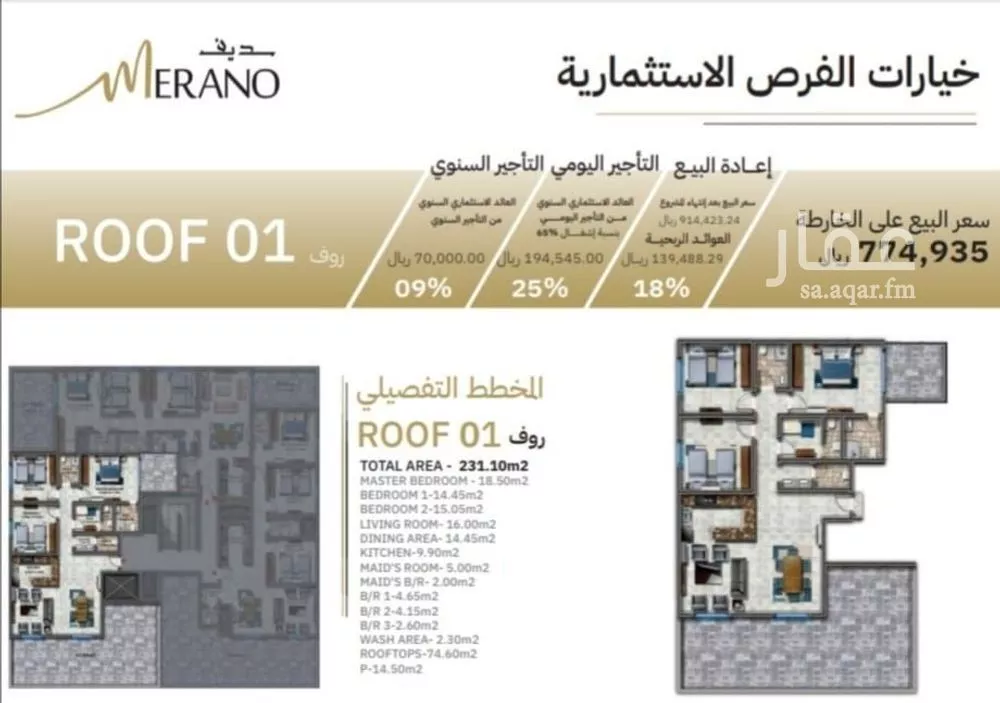 شقة 4 غرف في النزهة 2