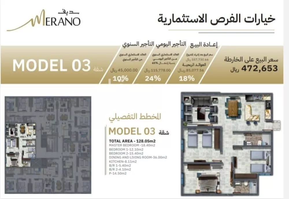 شقة 4 غرف في النزهة 4