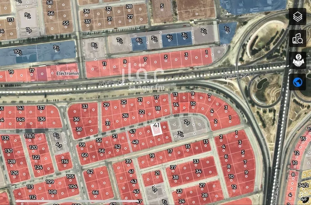 أرض 2100 م² في الانوار