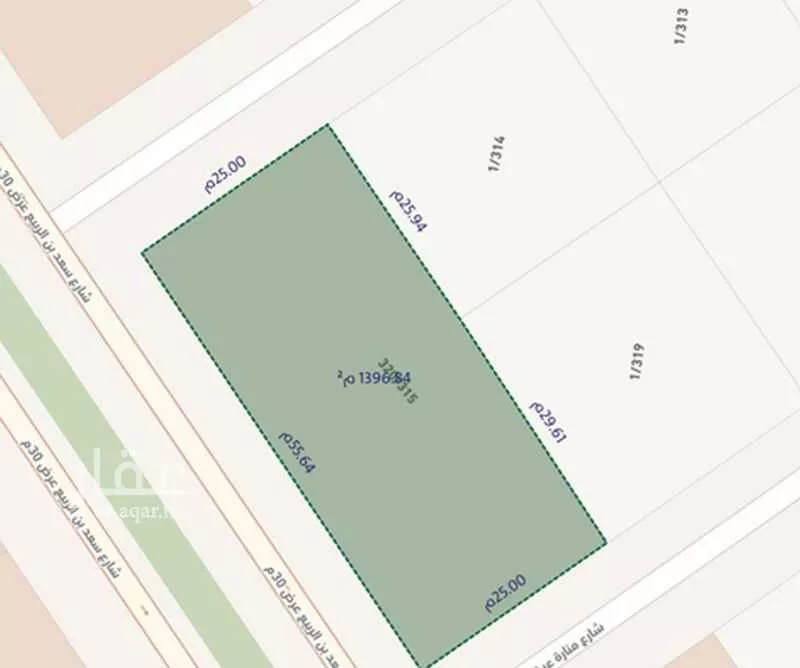 1375 sqm land in Al Andalus 1