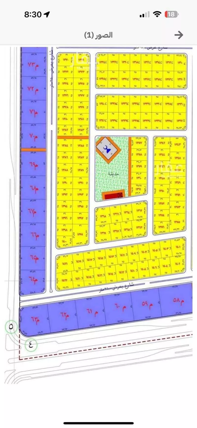 أرض 900 م² في طيبة 2