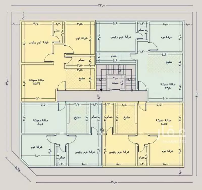 شقة 2 غرف في الروضة 5