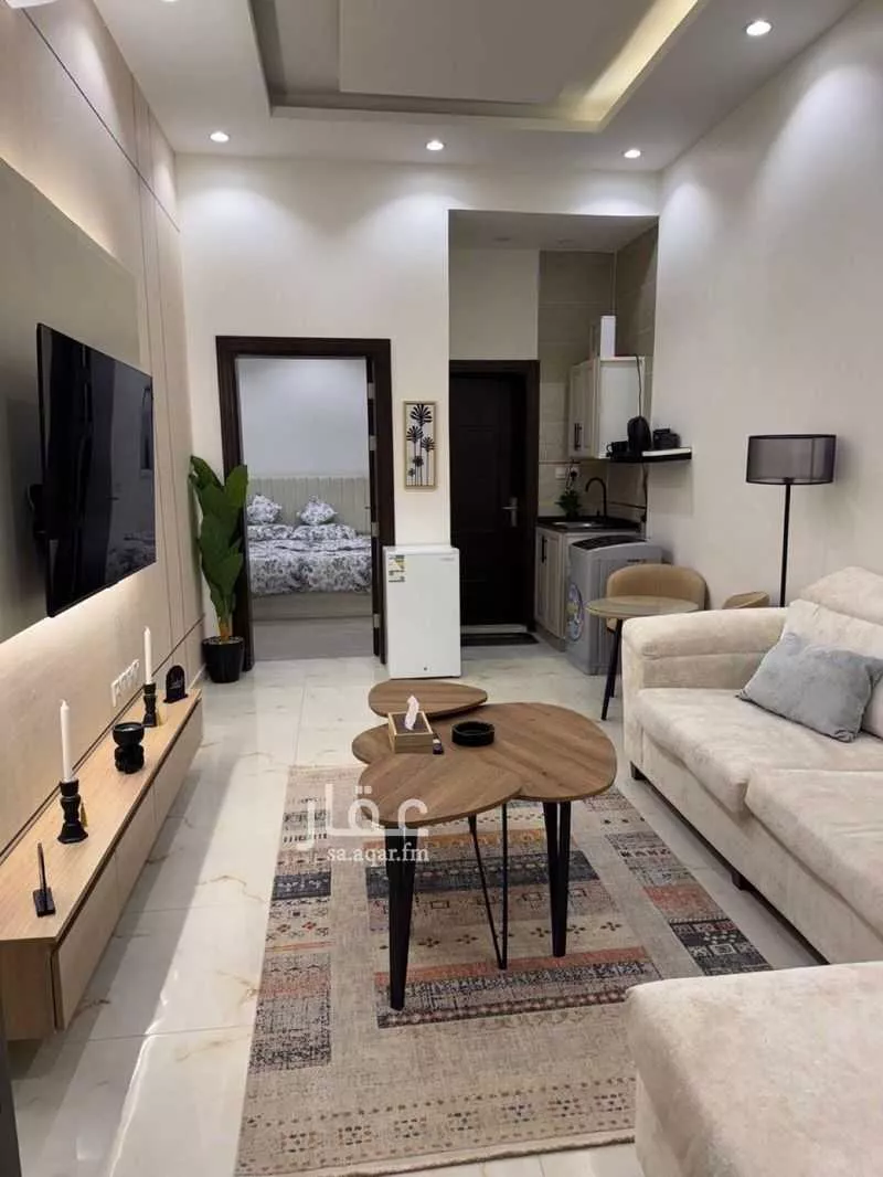 شقة 1 غرف في العقيق 1