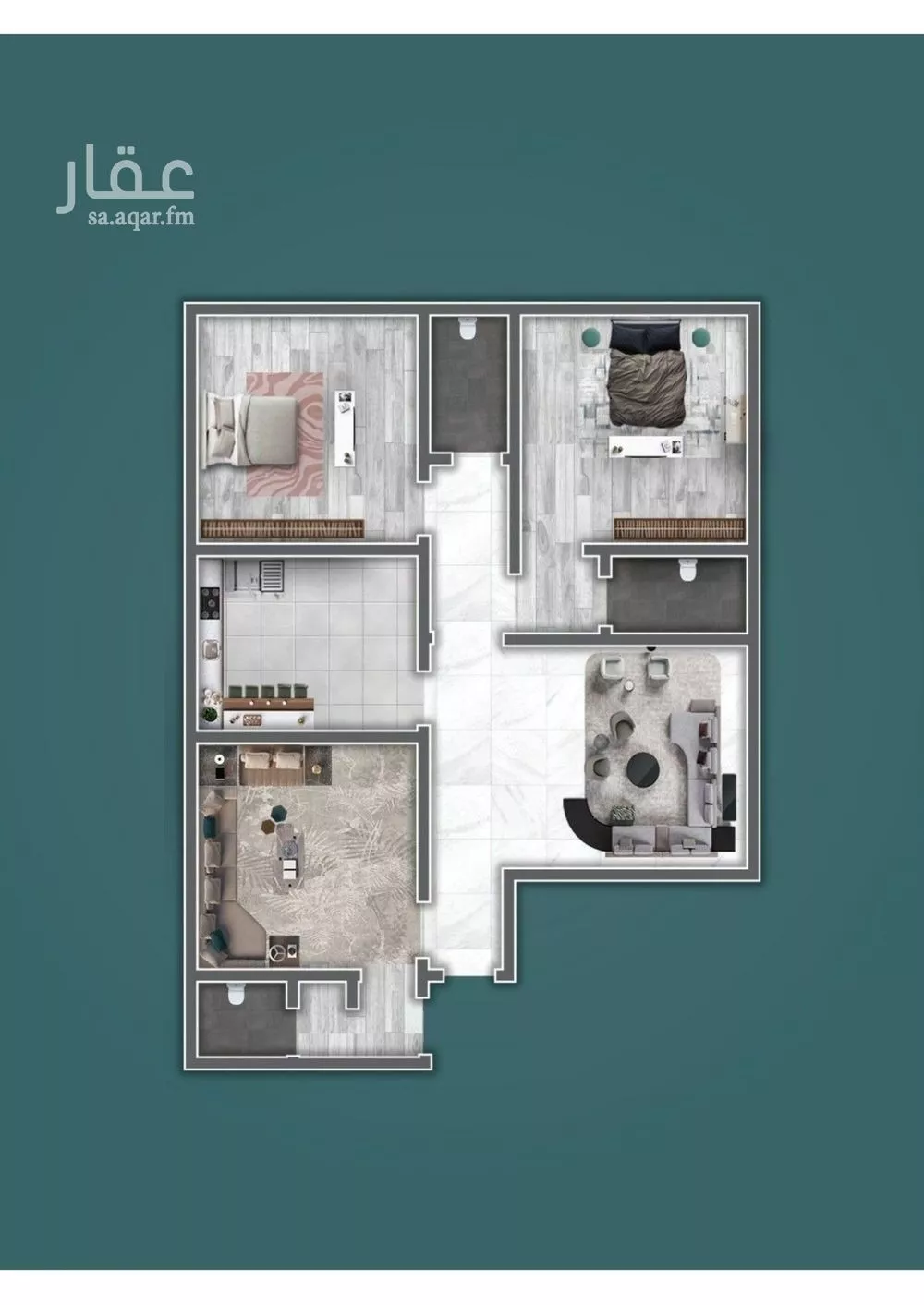 3 bedroom apartment in Al Salamah 1