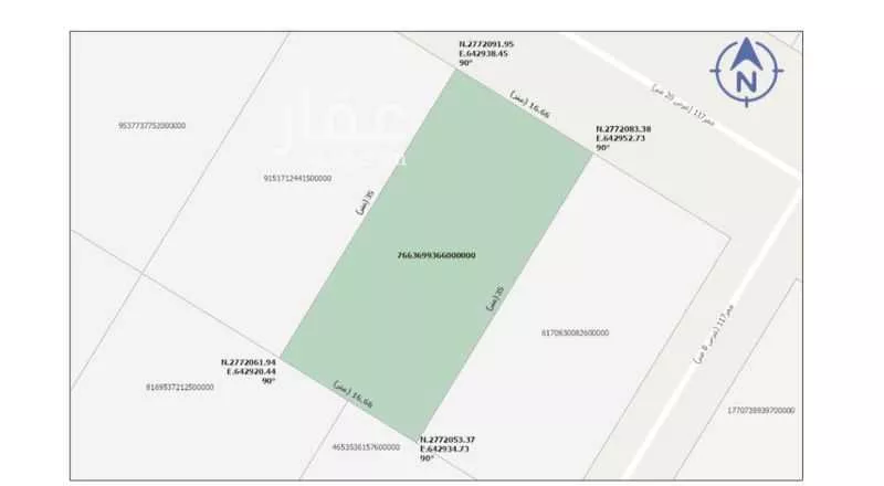 أرض 583 م² في بنبان