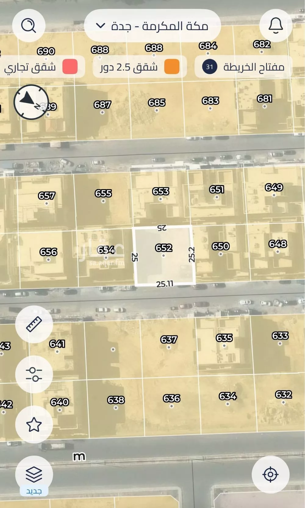 625 sqm land in Al Amwaj