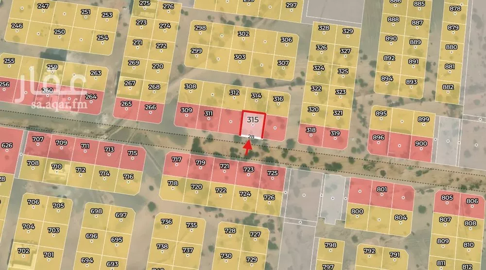 أرض 868 م² في الزمرد 2