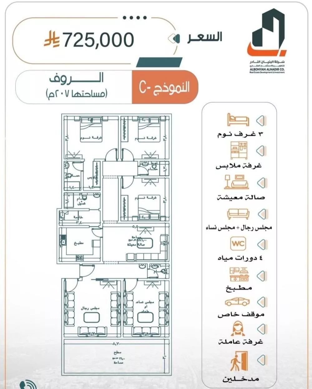 5 bedroom floor in Al Rabwa