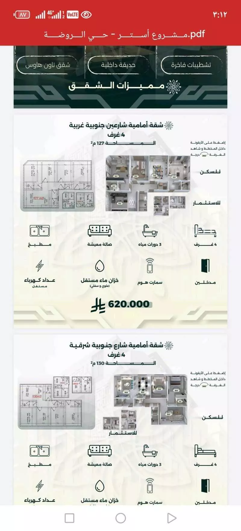 4 bedroom apartment in Al Rawdah 3