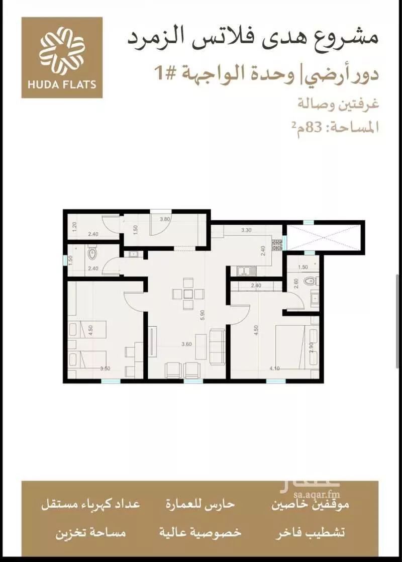2 bedroom building in Az Zomorod, Jeddah 7