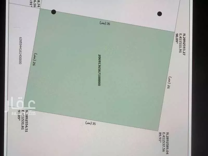 أرض 910 م² في الكوثر 2