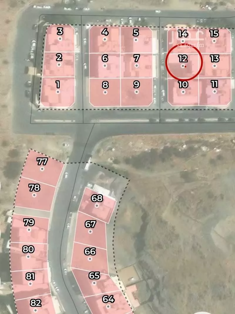 أرض 487 م² في التنعيم