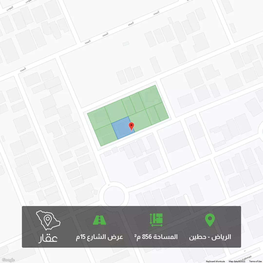 أرض للبيع في شارع الطاهره ، حي حطين ، الرياض ، الرياض 1 صورة
