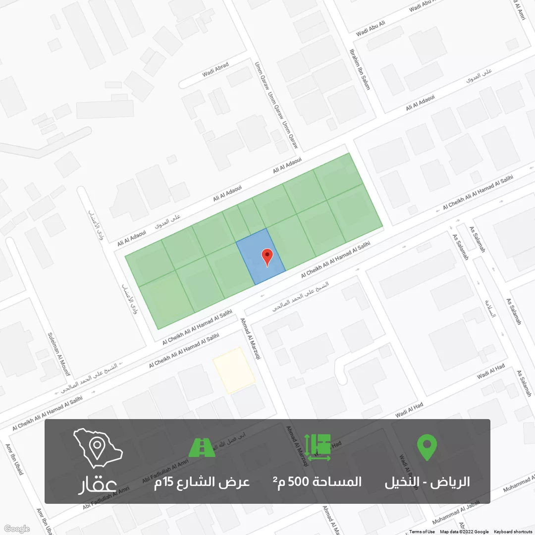 أرض للبيع في شارع الشيخ علي الحمد الصالحي ، حي النخيل ، الرياض ، الرياض 1 صورة