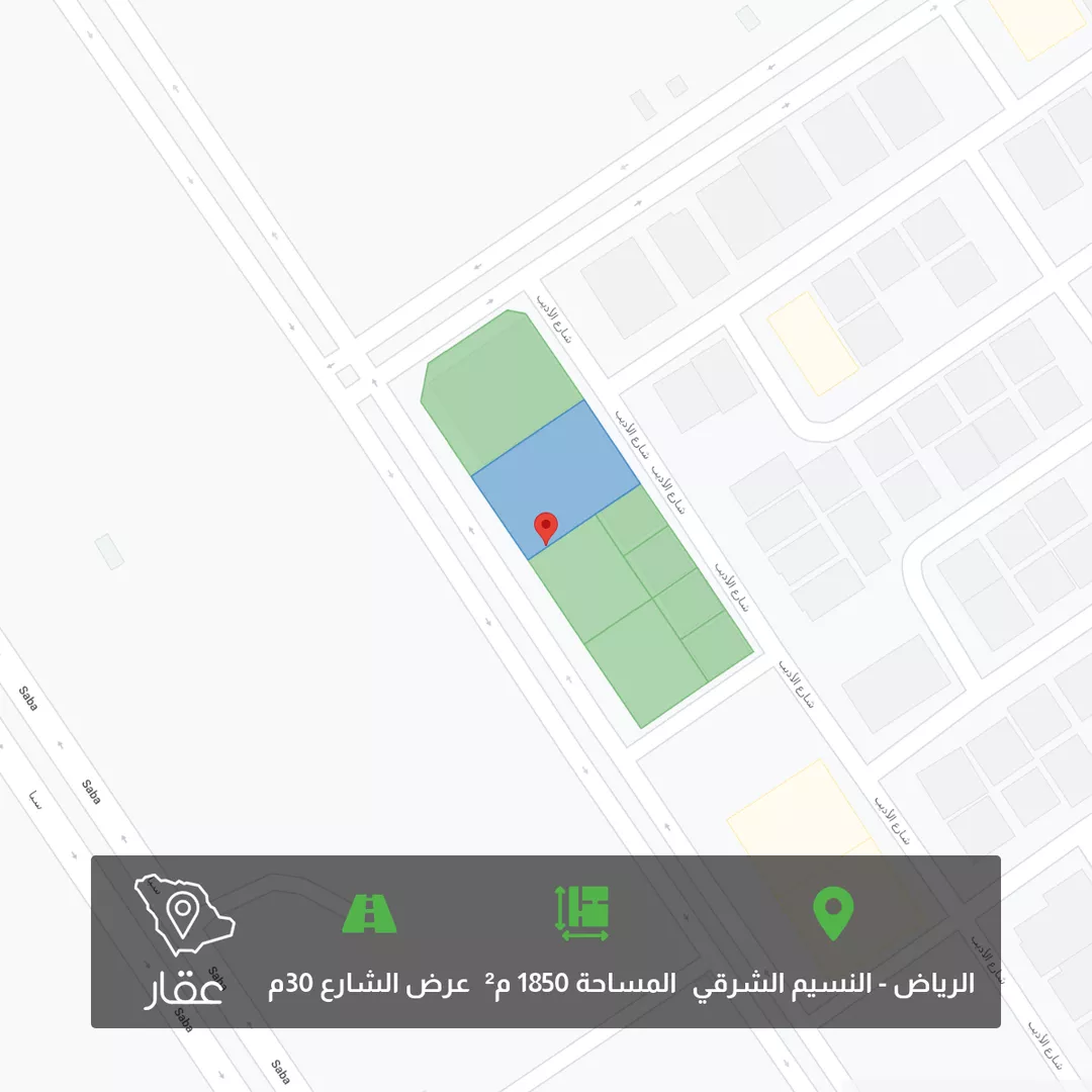 أرض للبيع في شارع جزر الخليج, حي النسيم الشرقي, مدينة الرياض, منطقة الرياض 1 صورة