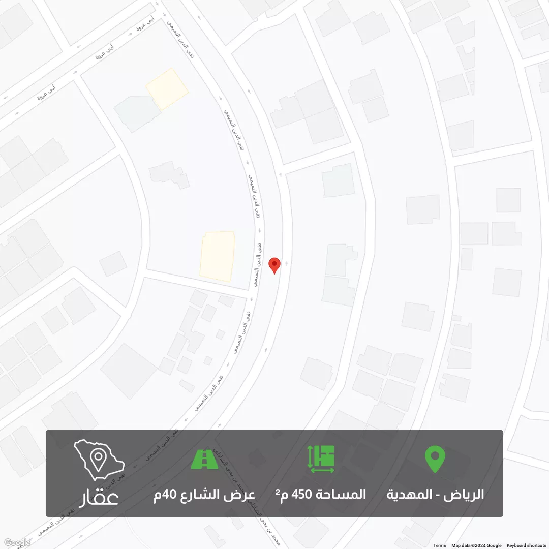 أرض للبيع في حي المهدية, مدينة الرياض, منطقة الرياض 1 صورة
