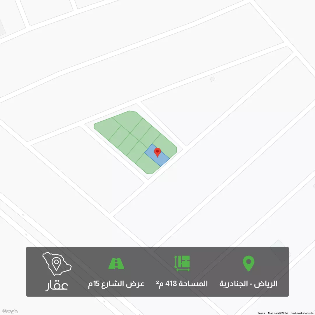أرض للبيع في حي الجنادرية, مدينة الرياض, منطقة الرياض 1 صورة
