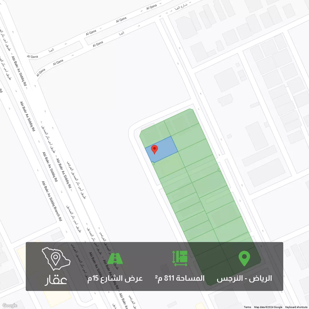أرض للبيع في شارع منصور بن القاضي, حي النرجس, مدينة الرياض, منطقة الرياض 1 صورة